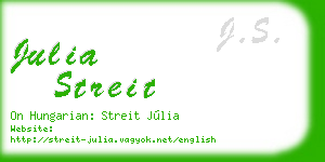 julia streit business card