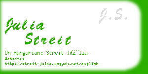 julia streit business card